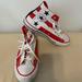 Converse Shoes | Converse All Star Chuck Taylor Stars & Stripes High Top Unisex Tennis Shoes | Color: Red/White | Size: 8