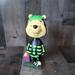 Disney Accents | Disney Winnie The Pooh Halloween Skeleton Bobblehead Figurine | Color: Black/Green | Size: Os
