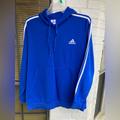 Adidas Shirts | Adidas Essential Fleece Hoodie | Color: Blue/White | Size: Xxl