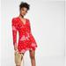 Free People Dresses | Free People S Date Night Mini Dress | Color: Cream/Red | Size: S