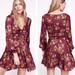Free People Dresses | Free People Morning Light Floral Mini Dress | Color: Purple/Yellow | Size: 2