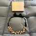 J. Crew Jewelry | J Crew Pearl And Jewel Tie Necklace. | Color: Black/Gold | Size: Os