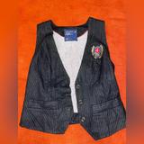 American Eagle Outfitters Jackets & Coats | American Eagle Pin Stripe Vest | Color: Blue/Red | Size: S