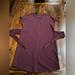 Athleta Dresses | Athleta Embrace Sweatshirt Short Sleeve Maroon Dress Size Small | Color: Purple | Size: S