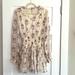 Free People Dresses | Cream Color With Pattern. Free People Mini Dress | Color: Cream | Size: Xs