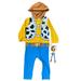 Disney Costumes | Disney Baby Toy Story Woody One Piece 18-24m With Toy | Color: Blue/Yellow | Size: Osbb