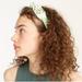J. Crew Accessories | J. Crew Turban Knot Headband In Green *New* | Color: Green/White | Size: Os