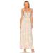 Free People Dresses | Free People Wisteria Pastel Floral Print Multicolor Sleeveless Maxi Dress Sz Xl | Color: Pink/Yellow | Size: Xl