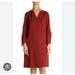 J. Crew Dresses | J Crew Bell Sleeve Shift Dress 16 Long Sleeve | Color: Brown/Red | Size: 16