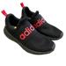 Adidas Shoes | Adidas Lite Racer Adapt 4.0 Slip On Sneakers Mens 9 Black Red Spell Out Loafer | Color: Black | Size: 9