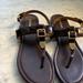 Coach Shoes | Coach Cassidy Sling Back T Strap Sandals | Color: Brown | Size: 7.5