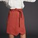 Anthropologie Skirts | Anthropologie Petula Suede Mini Skirt In Burnt Orange Red | Color: Orange/Red | Size: Xs