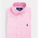 Polo By Ralph Lauren Bottoms | Gingham Cotton Dress Shirt | Color: Pink/White | Size: 5g