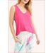 Free People Tops | Free People Womens Pink Sleeveless Scoop Neck Tank Top Size: S | Color: Pink | Size: S
