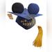 Disney Accessories | 2022 Disney Parks Class Of 2022 Graduation Mickey Mouse Ear Hat Cap W/Tassel | Color: Black/Blue | Size: Os