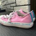 Converse Shoes | Converse Pink Leather ! | Color: Blue/Pink | Size: 7