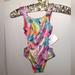 Disney Swim | Disney Store Princess One Piece Swimsuit Size 4 Nwt | Color: Pink/Purple | Size: 4tg