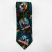 Disney Accessories | Disney Tie 100% Silk Mickey Mouse Goofy Donald Duck Hunt Fish Hike Vintage 90s | Color: Green/Yellow | Size: Os
