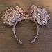 Disney Accessories | Disney Parks Pink Glitter Mouse Ears | Color: Pink | Size: Os
