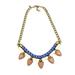 J. Crew Jewelry | J. Crew Multicolored Rope Statement Necklace | Color: Blue/Gold | Size: Os