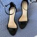 Nine West Shoes | Black Ankle Strap Heels Size 9.5m | Color: Black | Size: 9.5