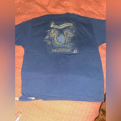 Disney Shirts | Disneyland Mens “Destination Relaxation” T-Shirt In Blue Size Xl. | Color: Blue | Size: Xl