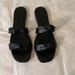 J. Crew Shoes | J. Crew Nwot Black Sandals. Size 9 1/2. | Color: Black | Size: 9.5