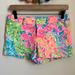 Lilly Pulitzer Shorts | *Nwt Lilly Pulitzer Bay Ave Short Floral Lovers Coral | Color: Green/Pink | Size: 0