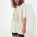 American Eagle Outfitters Tops | American Eagle Oversized Graphic Tee W/ Tiger | Color: White | Size: Xs/Small