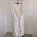 Ralph Lauren Dresses | American Living Ivory White Ruched V Neckline Dress Size 8 | Color: White | Size: 8