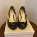 Coach Shoes | Coach Andi Peep Toe Wedges | Color: Black | Size: 7.5