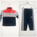 Adidas Matching Sets | Adidas Boys Tracksuit Size 3 T Blue And Red With White Stripes | Color: Blue/White | Size: 3tb