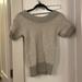 American Eagle Outfitters Sweaters | American Eagle Outfitters Grey And White Stripe Sweater Shirt Size Xs | Color: Gray/White | Size: Xs