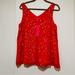 Lilly Pulitzer Tops | Bnwt Lilly Pulitzer Florin Silk Clip Dot Top | Color: Gold/Red | Size: M
