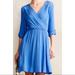 Anthropologie Dresses | Anthropologie Maeve Blue Wrap Dress | Color: Blue | Size: Mp