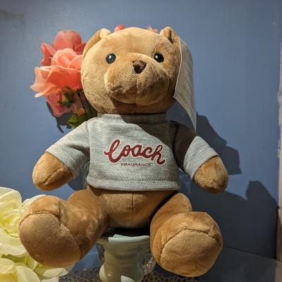 Coach Accessories | Coach Fragrance Limited Edition Logo Teddy Bear Plush | Color: Cream/White | Size: Os