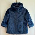 J. Crew Jackets & Coats | J Crew Crewcuts Girls Navy Blue Fur Coat Size S | Color: Blue | Size: Sg