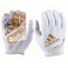 Adidas Accessories | Adidas Boys’ Adizero 12 Receiver Football Gloves Size Medium | Color: Gold/White | Size: Various