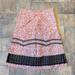 Anthropologie Skirts | Anthropologie Odille Berry Skirt Size 2 | Color: Black/Red/White | Size: 2