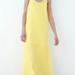 Zara Dresses | Brand New Zara Semi-Sheer Knit Dress Yellow | Color: Yellow | Size: M