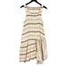 Free People Dresses | Free People Size S Cotton Blend Asymmetrical Knee Length Shift Dress Beige | Color: Cream | Size: S