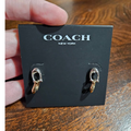 Coach Jewelry | New! Coach Double-C Drop Signature Link Drop Earrings Gold & Silver-Tone Plating | Color: Gold/Silver | Size: Os