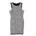 J. Crew Dresses | J Crew Fringe Tweed Sheath Dress Womens Size 10 Sleeveless Business Casual | Color: Blue/Red | Size: 10