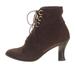 Gucci Shoes | Gucci Vintage Brown Suede Ankle Lace-Up Boots 7 7.5 M | Color: Brown | Size: 7.5