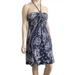 American Eagle Outfitters Dresses | American Eagle Juniors Halter Dress Sz Small Cotton Blue Paisley Handkerchief | Color: Blue | Size: Sj