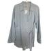 Free People Dresses | Free People Womens Wrap Shirt Dress Blue Size Xl New Striped Long Sleeve Mini | Color: Blue/White | Size: Xl