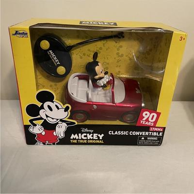 Disney Toys | Nib Disney The True Original Mickey Mouse Roadster Car Rc/Radio Control Jadatoys | Color: Black/Red | Size: Osb