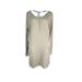 Athleta Dresses | Athleta Beige Long Sleeve Zip Front Pullover Sweater Dress Size Xs | Color: Cream/Tan | Size: Xs