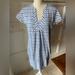 Athleta Dresses | Athleta Barbados Swim Cover Up Small Chambray Lined Dress | Color: Blue/White | Size: S