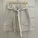 Free People Skirts | Free People Cream Colored Denim Skirt With Front Tie-Size 4 | Color: Cream | Size: 4